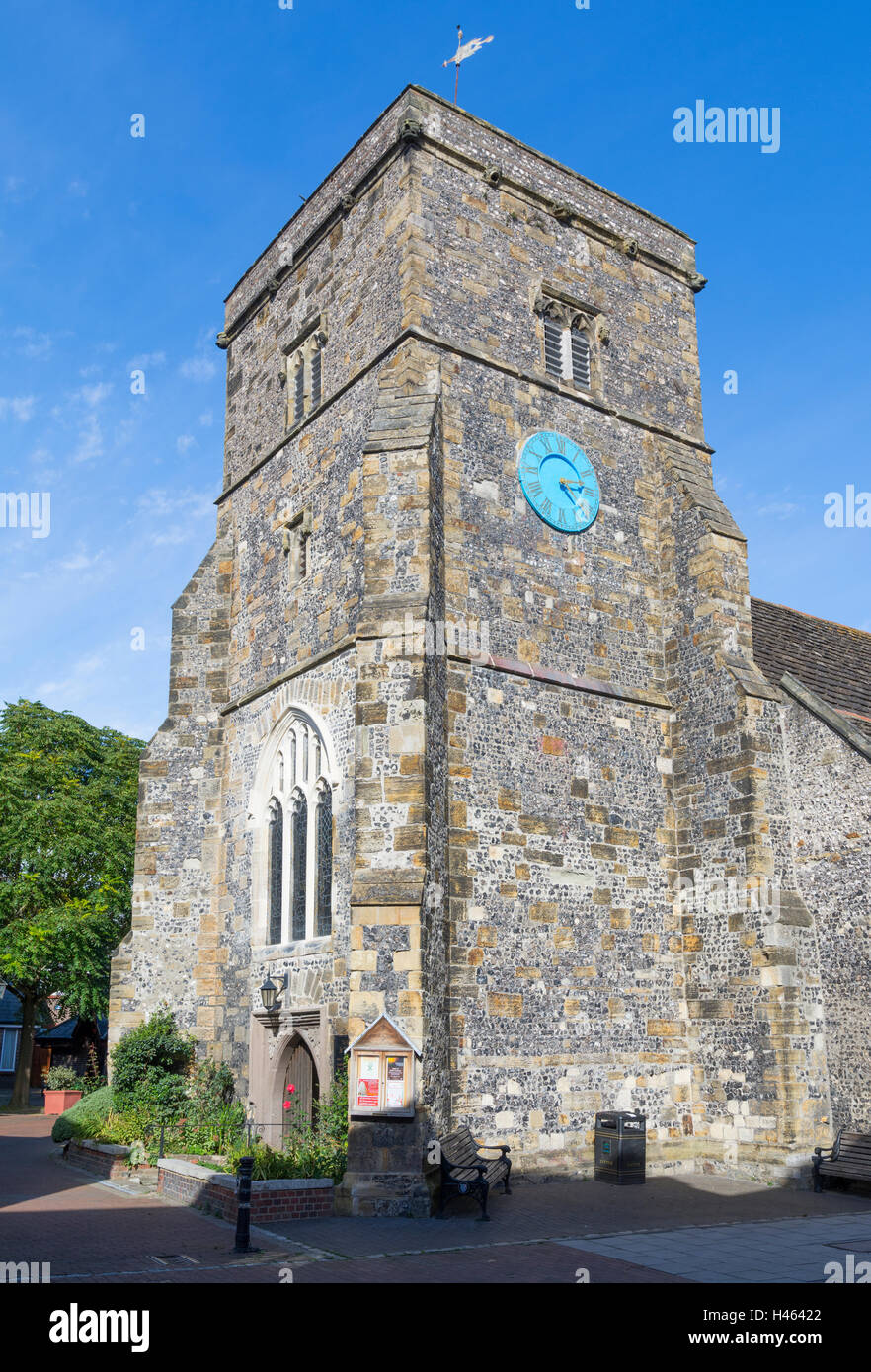 St Thomas a Becket Parish Church, a traditional Anglican church in Lewes, East Sussex, England, UK. Stock Photo