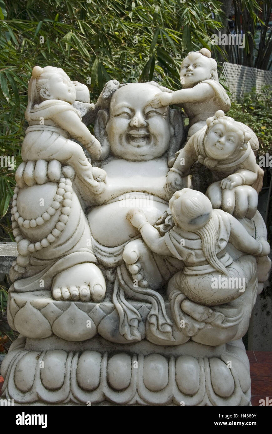 China, Hong Kong, Hong Kong Iceland, Repulse Bay, Tin Han temple, Buddha's figure, Stock Photo
