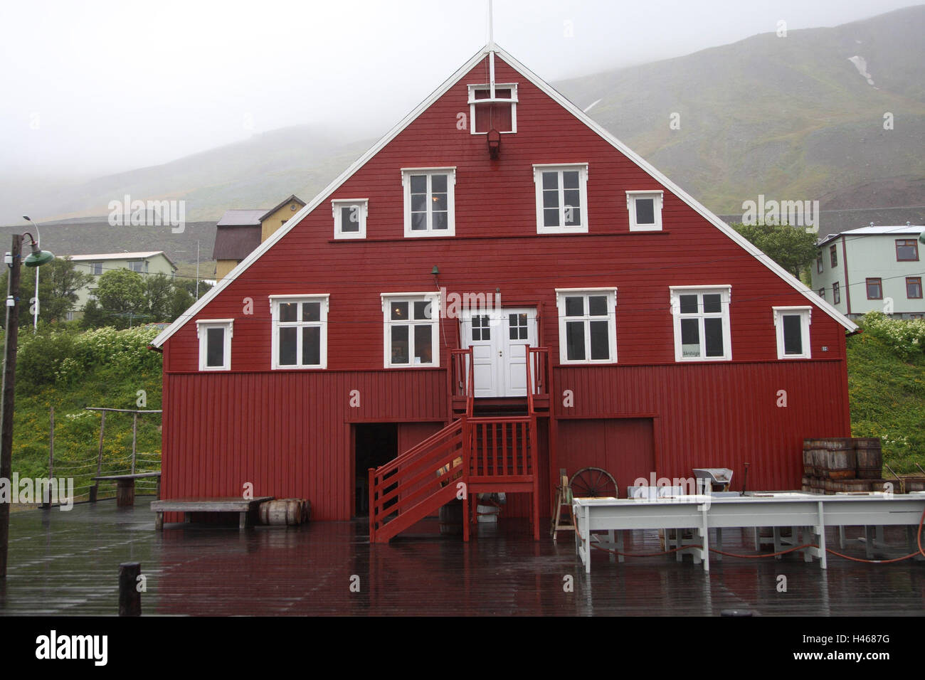 Herring museum, Siglufjordur, Iceland Stock Photo Alamy