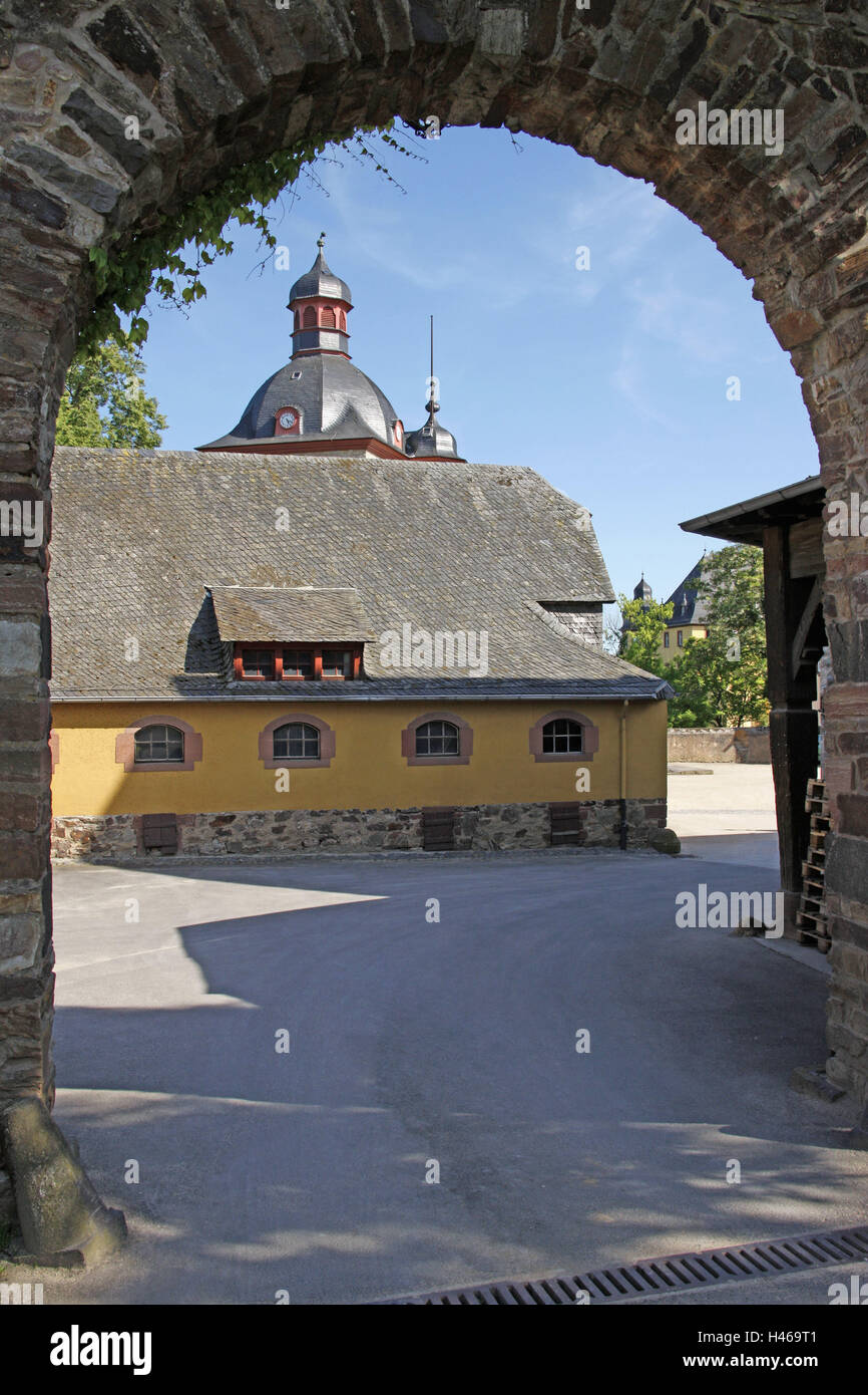 Germany, Hessen, the Rhinegau, castle full radian, outside, Rhine