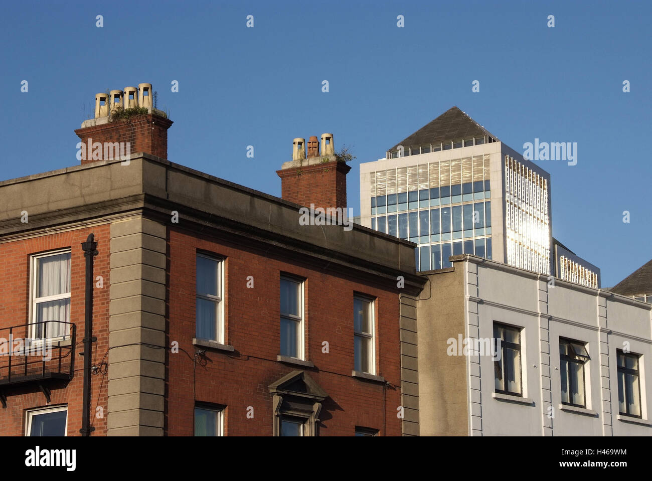 Ireland, Dublin, dock country, houses, old, anew, Stock Photo