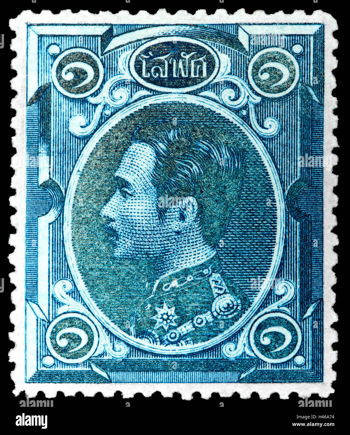 Thailand Circa 1883 A Thai postage stamp from the original Solot