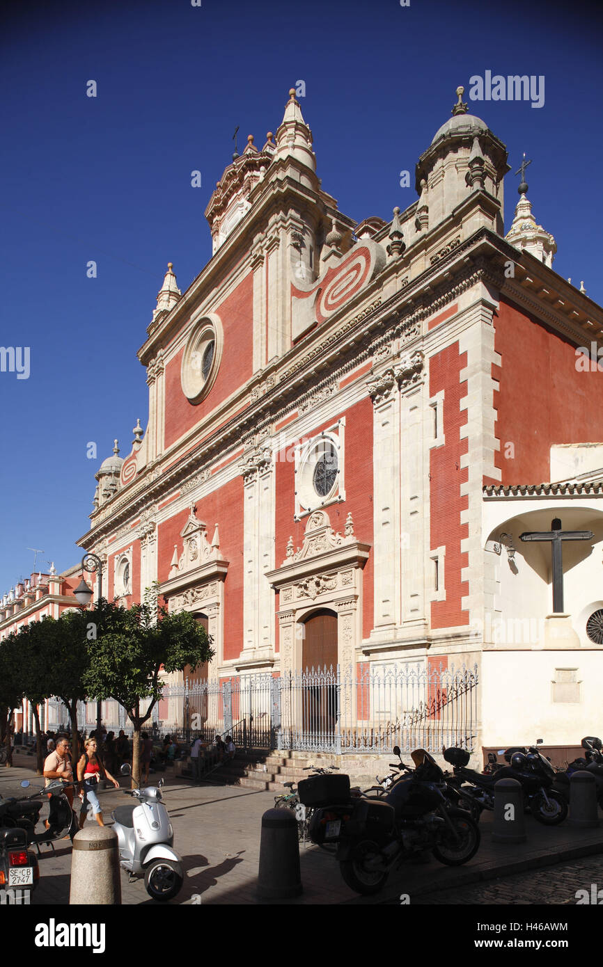 Spain, Andalusia, Seville, Iglesia Colegial Divino Salvador in the plaza del Salvador, Stock Photo