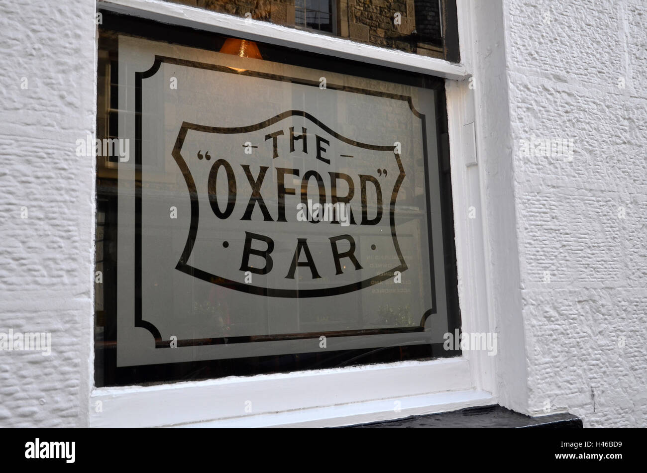 The Oxford Bar in Young Street, Edinburgh. Stock Photo