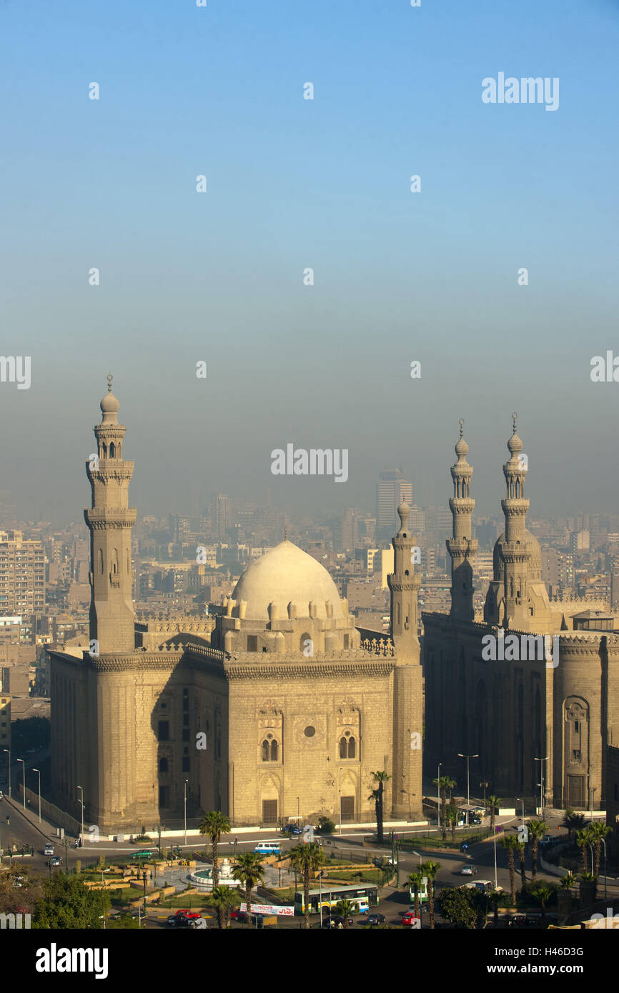 Egypt, Cairo, sultan Hassan Moschee and He Rifai mosque, Stock Photo