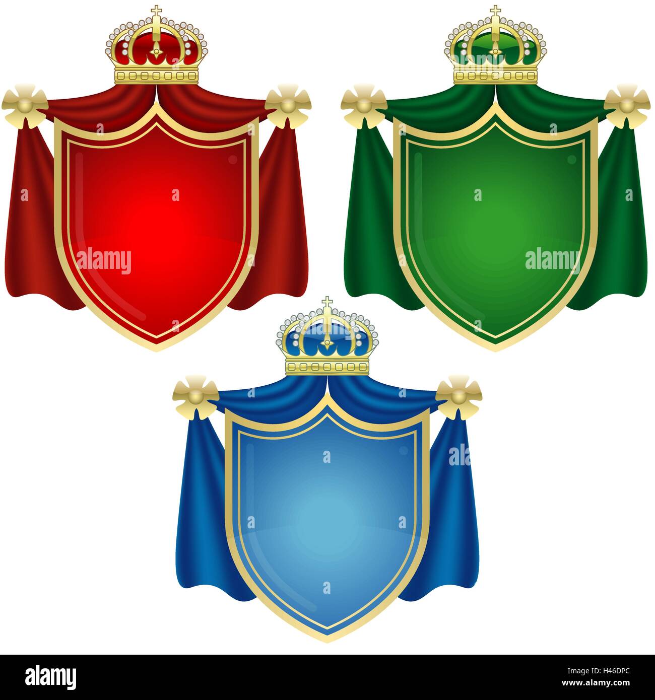 Coat Of Arms Banners Stock Vector