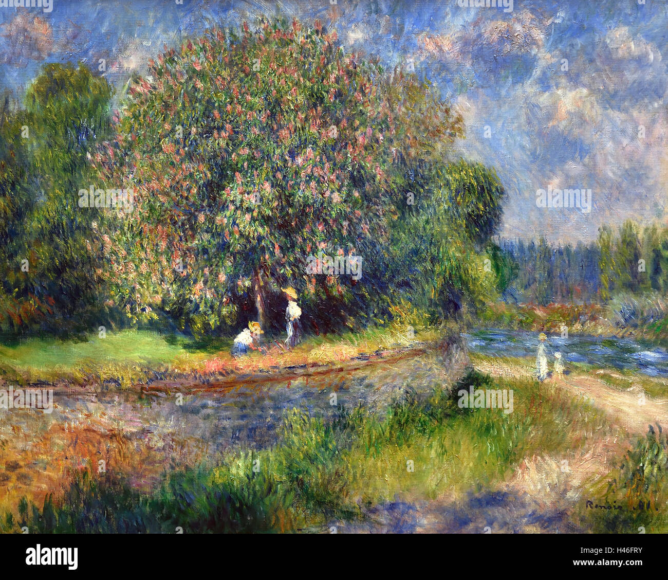 Renoir Paintings Stock Photos Renoir Paintings Stock Images Alamy Chestnut Tree In Blossom 1881 Pierre Auguste Renoir 1841 1919 French H46FRY