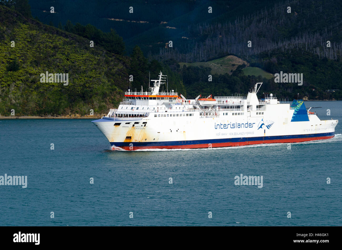 Interislander Ferry, "Aratere", in Queen Charlotte Sound, Marlborough