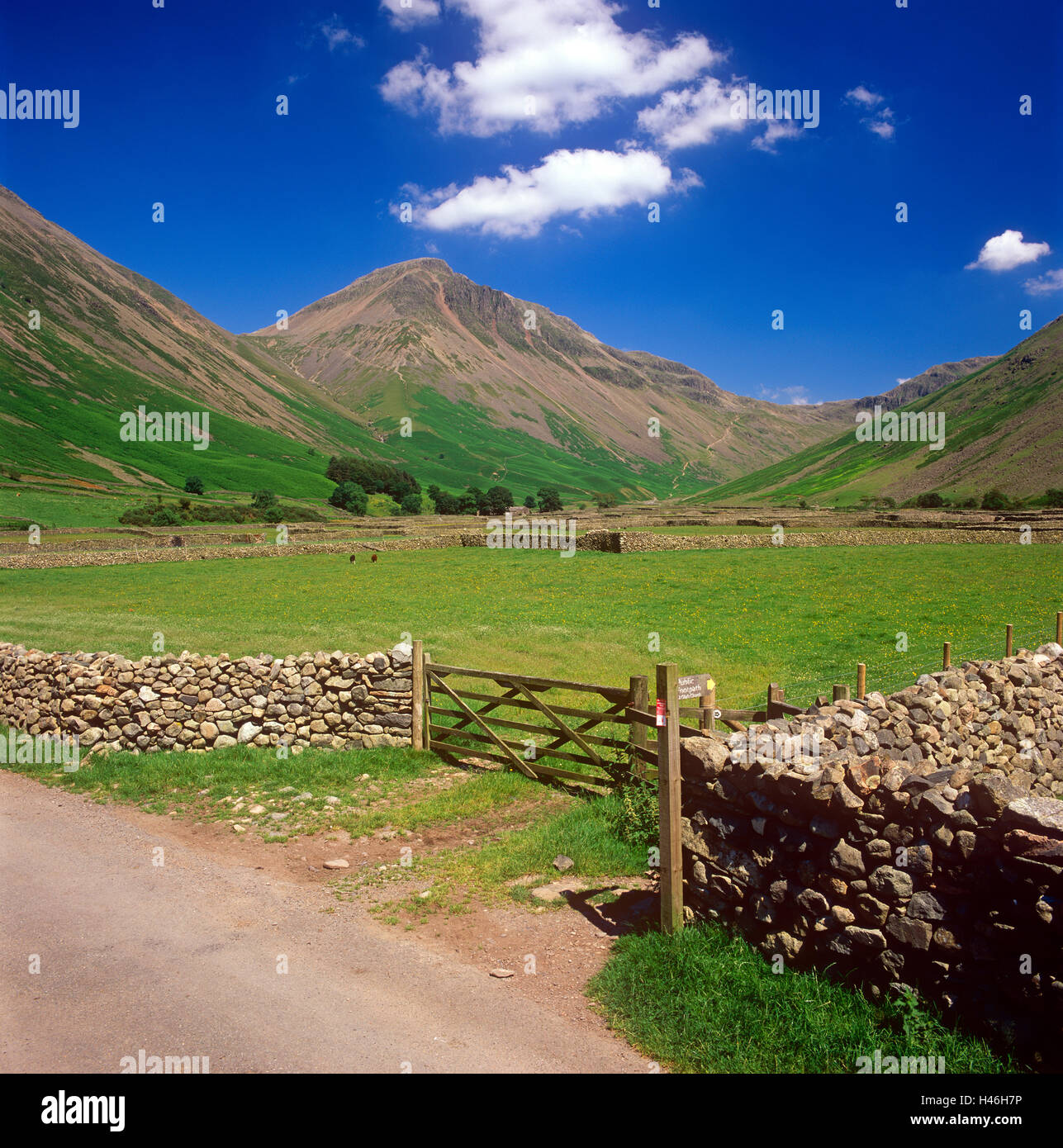 Great Gable taken from Wasdale Head Stock Photo
