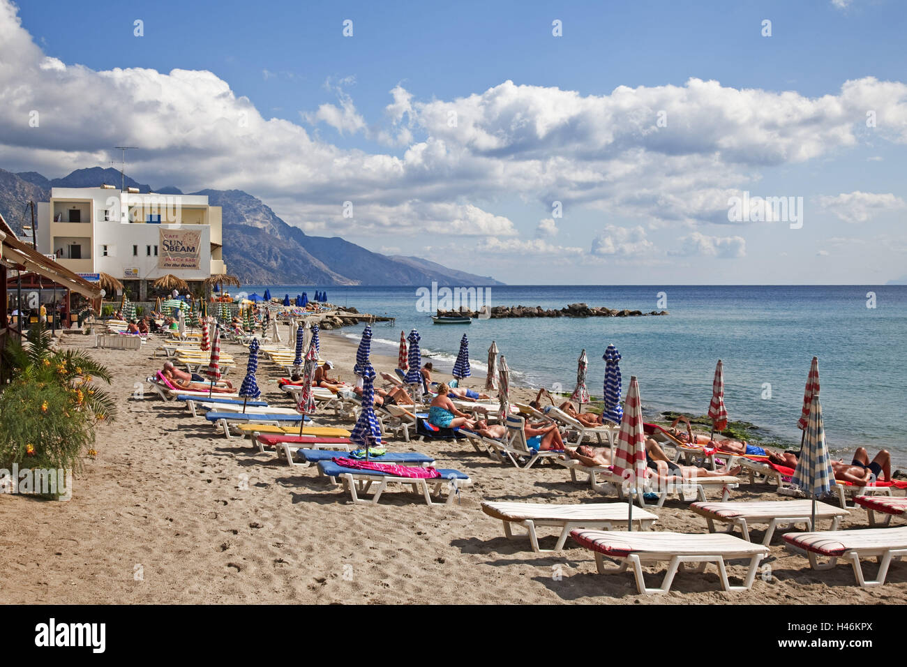 Greece, Island Kos, beach Kardamena, Stock Photo
