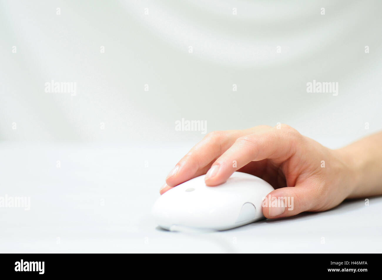 Hand, computer mouse, mouse, lead, work, click, click, creatively, solution, professional life, Internet, computer work, white, easily, serve, decide, finger, pollexes, Stock Photo