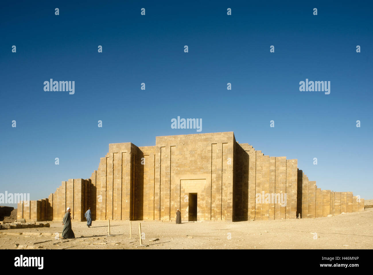 Egypt, Cairo, close Gizeh, Sakkara, input range, step pyramid the ...