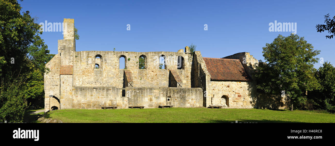 Germany, Saxony-Anhalt, Altmark, Walbeck, abbey ruin, Stock Photo