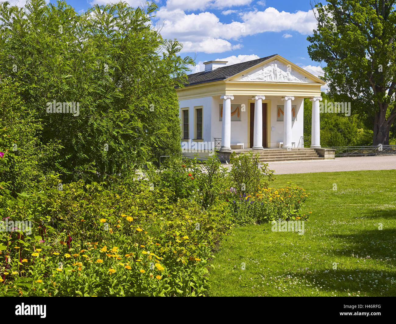 Roman House in the Park on the Ilm, Weimar, Thuringia, Germany Stock Photo