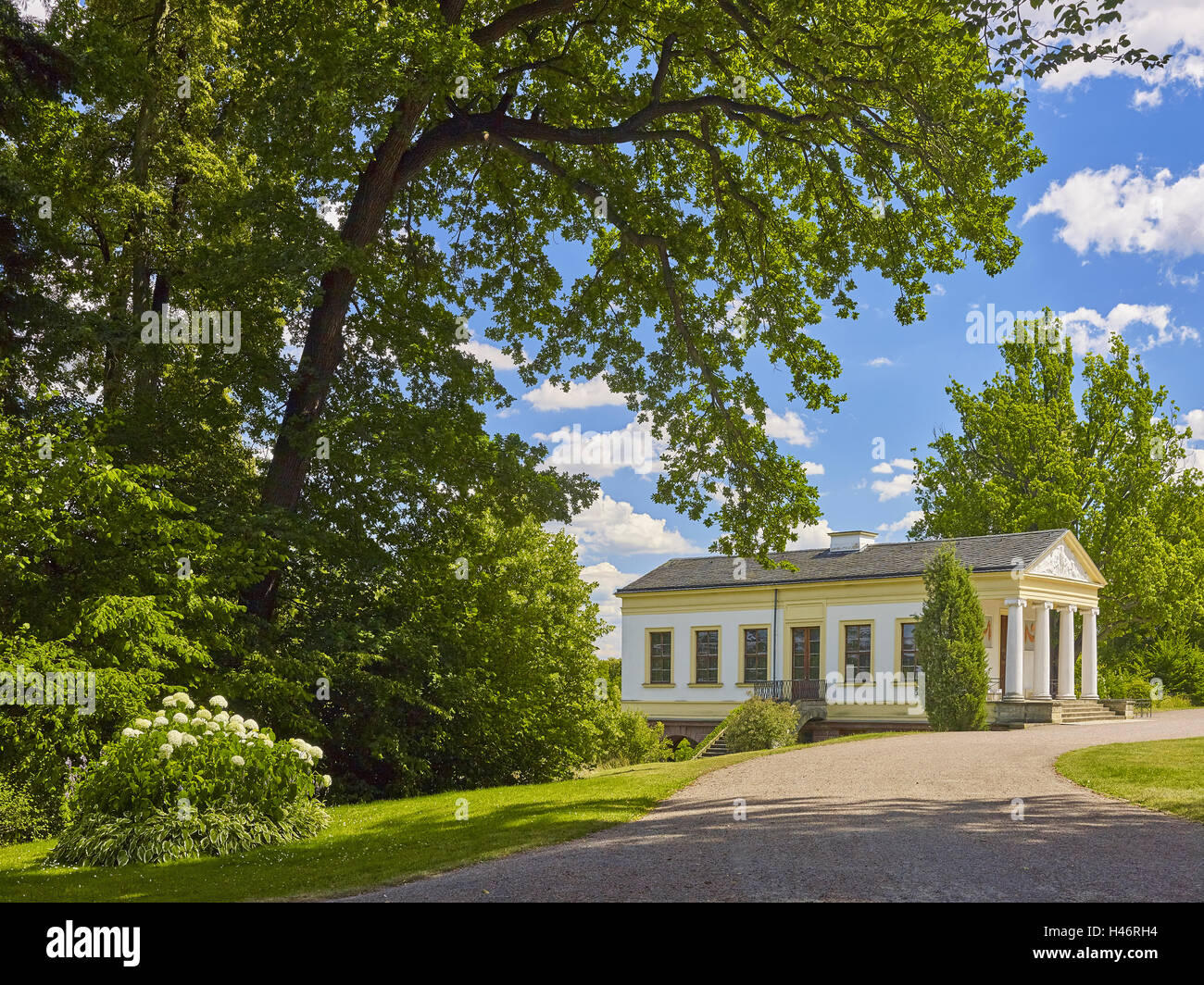 Roman House in the Park on the Ilm, Weimar, Thuringia, Germany Stock Photo