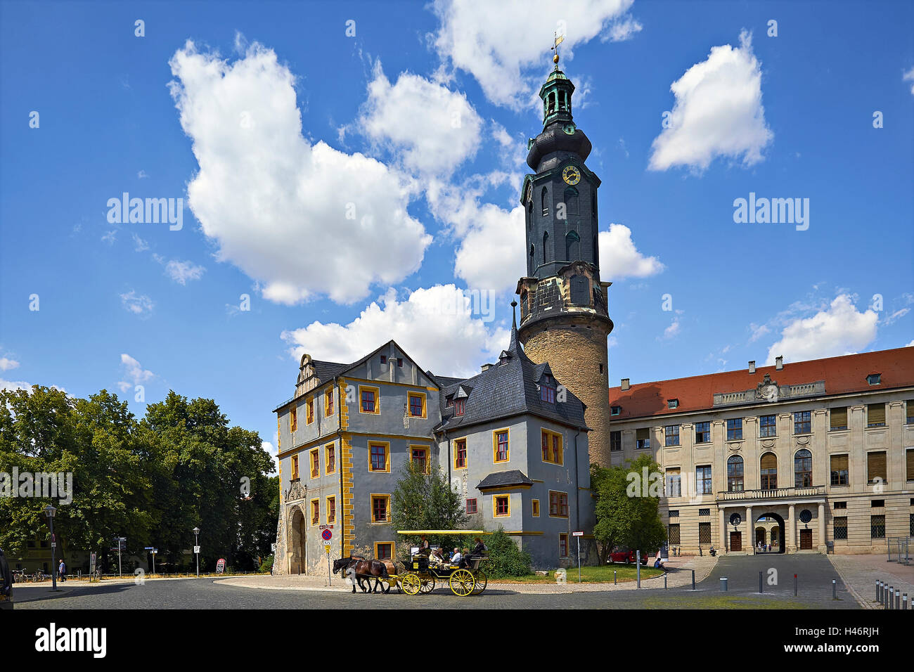 Royal Palace in Weimar, Thuringia, Germany Stock Photo