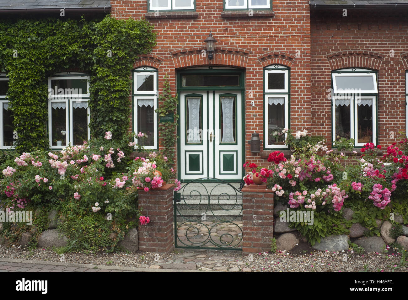 Germany, Schleswig - Holstein, region Angeln, house in Ohrfeldhaff (village), Stock Photo