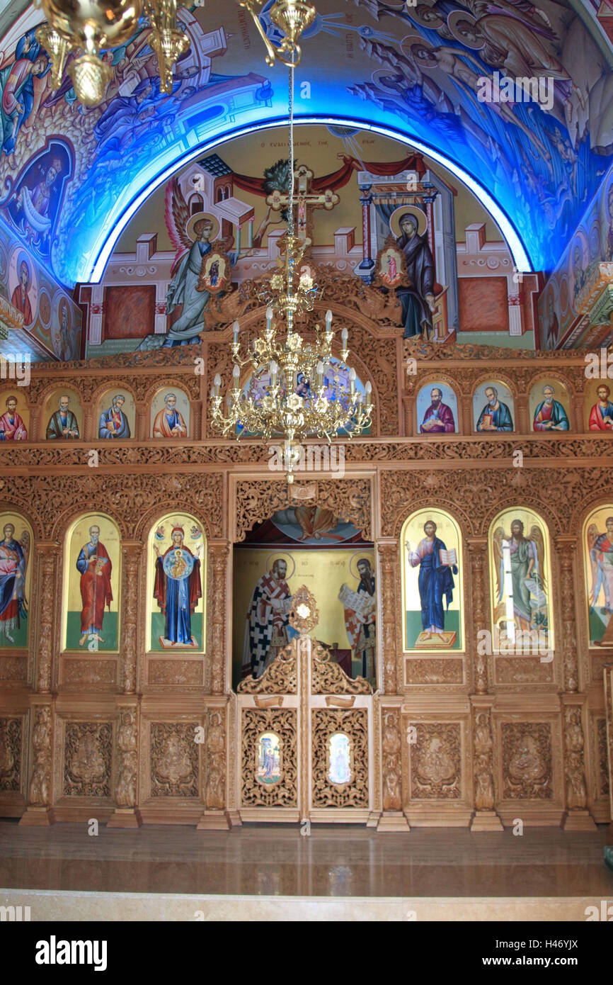 Inside greek orthodox church hi-res stock photography and images - Alamy