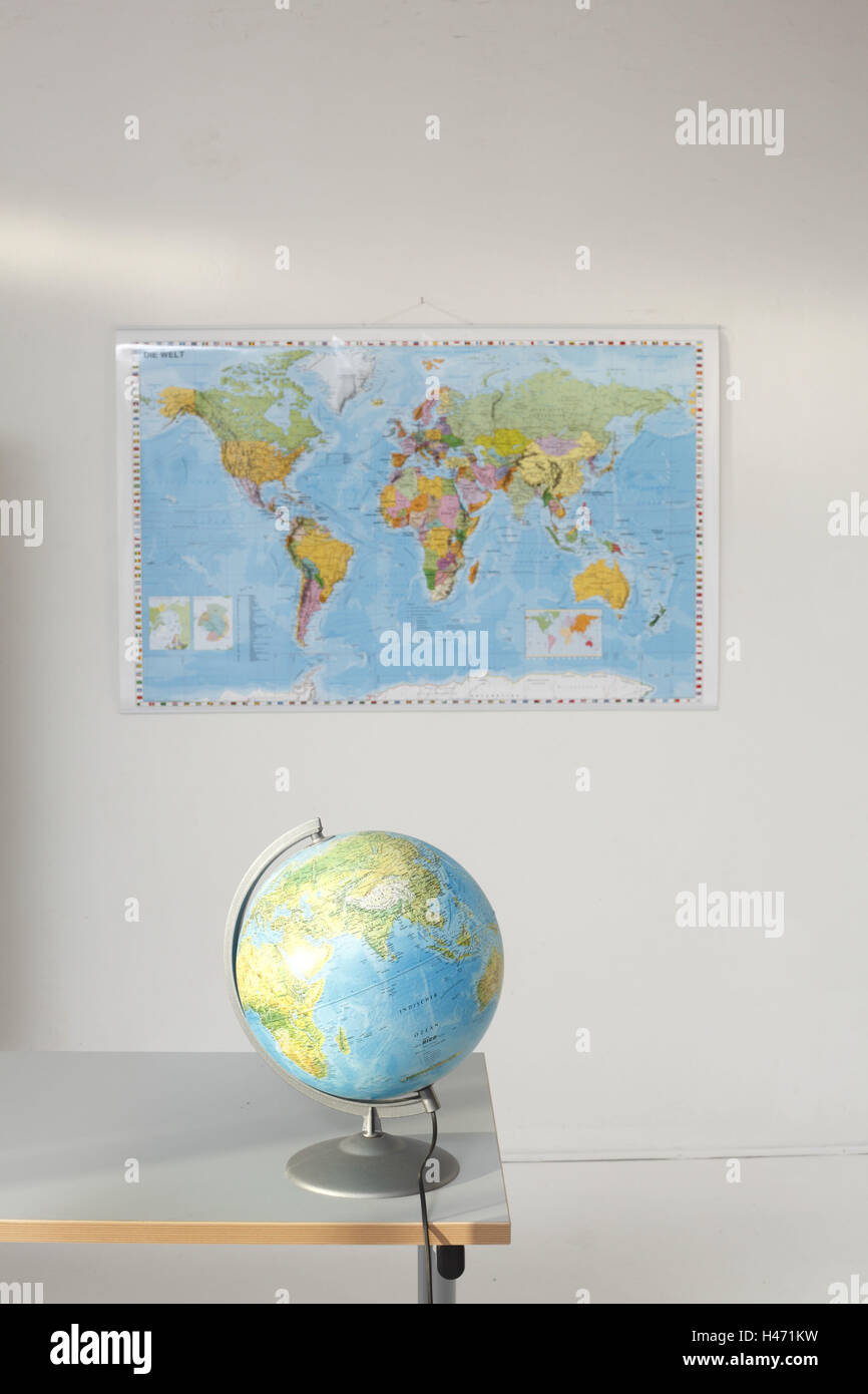 Map the world, globe, Stock Photo