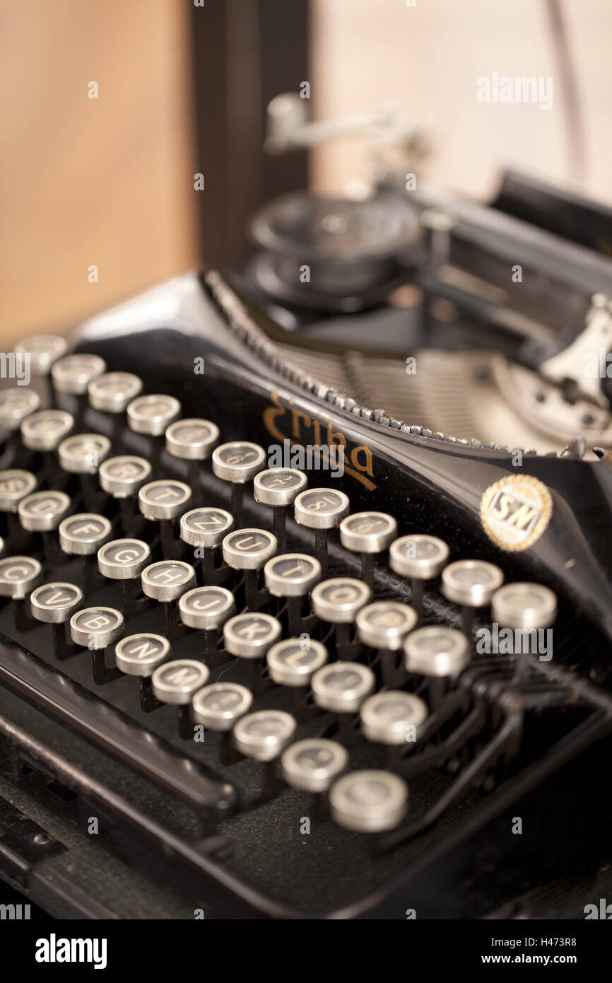 Typewriter, buttons, alphabet Stock Photo Alamy