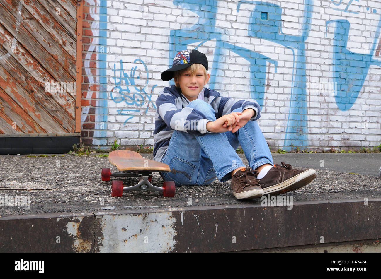Boy Skateboard Cap High Resolution Stock Photography and Images - Alamy