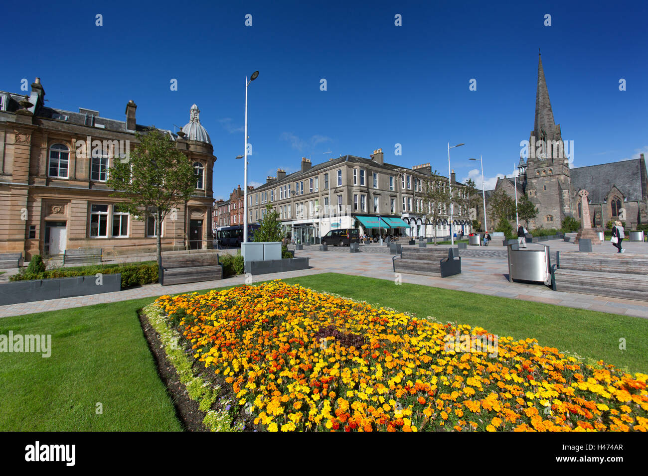 Town of Helensburgh, Scotland. Picturesque colourful view of ...