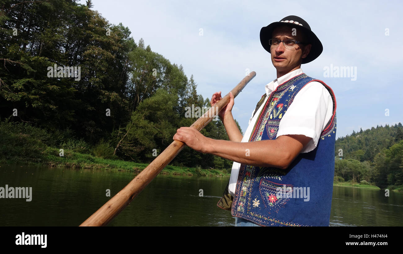 Rafting on the Dunajec River, Pieniny National Park, Poland Stock Photo ...