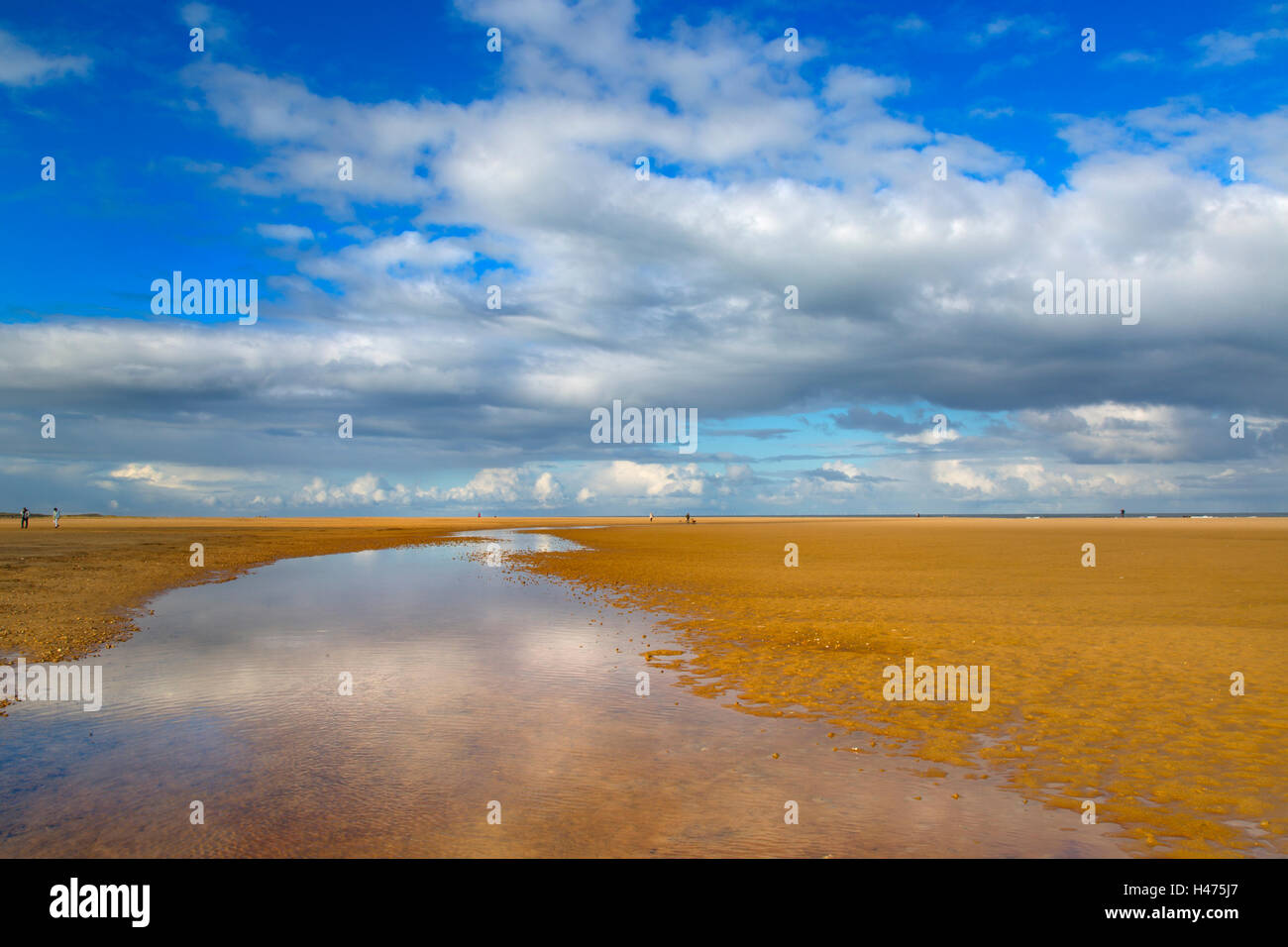 Holkham Beach and bay National Nature Reserve North Norfolk Stock Photo