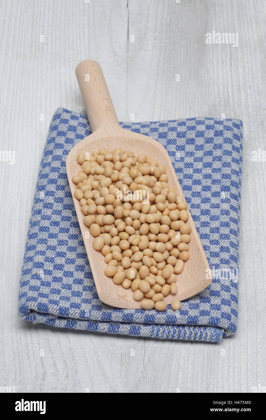 Soybeans, Glycine max, from organic cultivation Stock Photo
