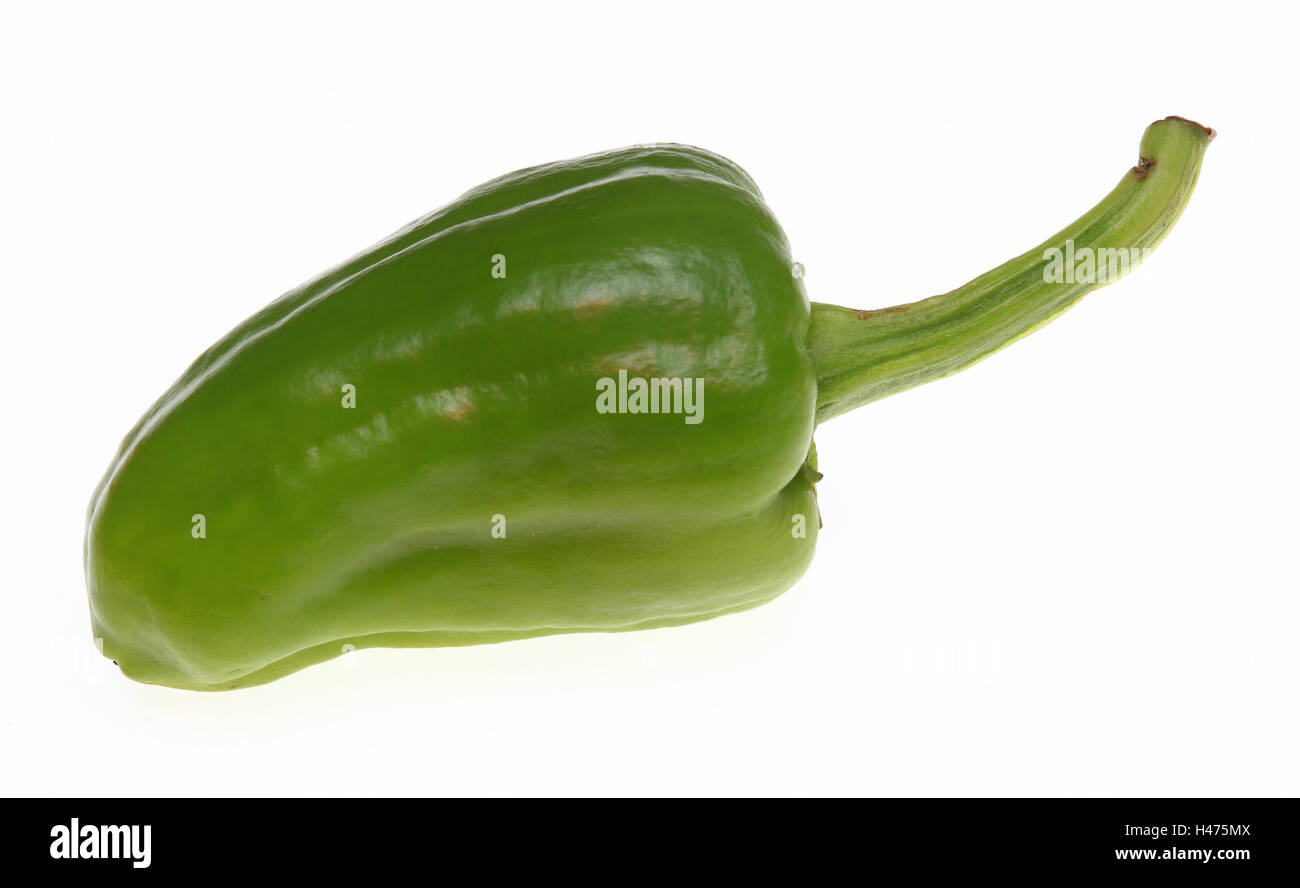 green Jalapeno, chili pepper, Capsicum annuum Stock Photo