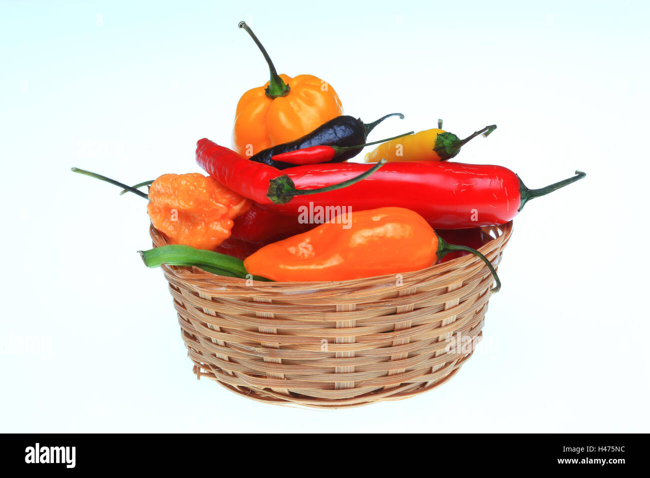 various, chili pepper, Capsicum annuum Stock Photo