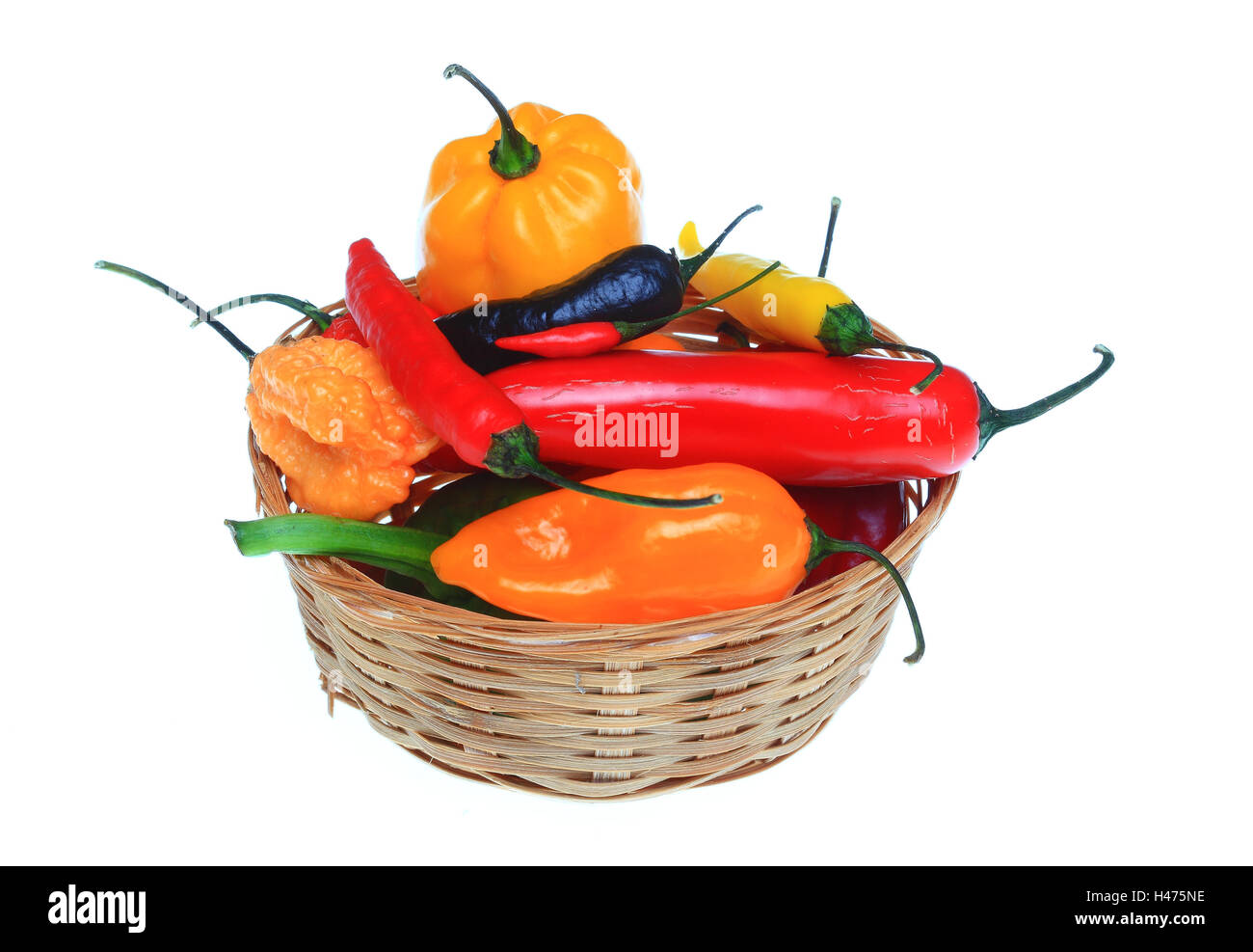 various, chili pepper, Capsicum annuum Stock Photo