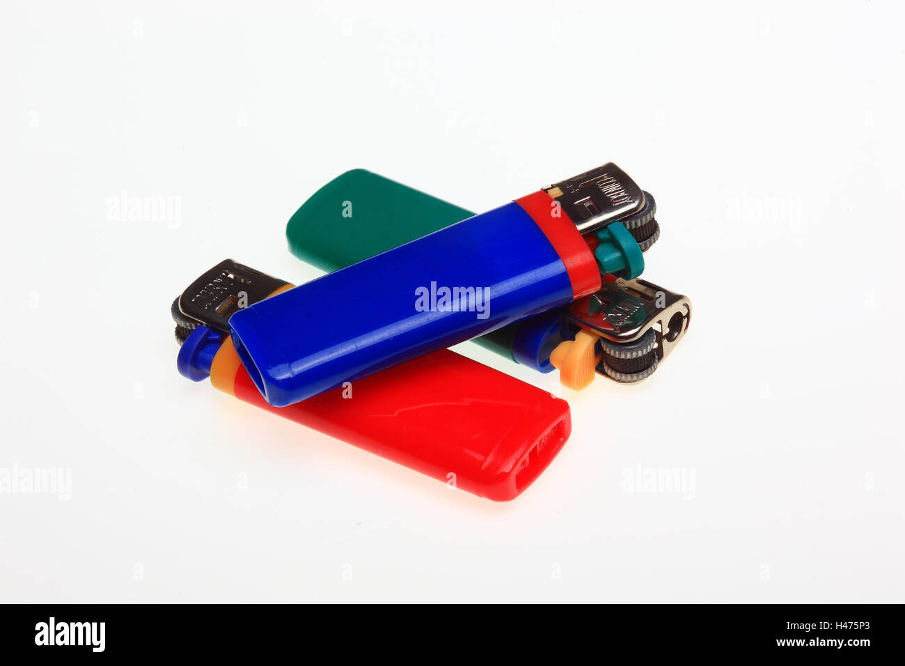 Lighter, oneway, Gas fireplaces of plastic Stock Photo