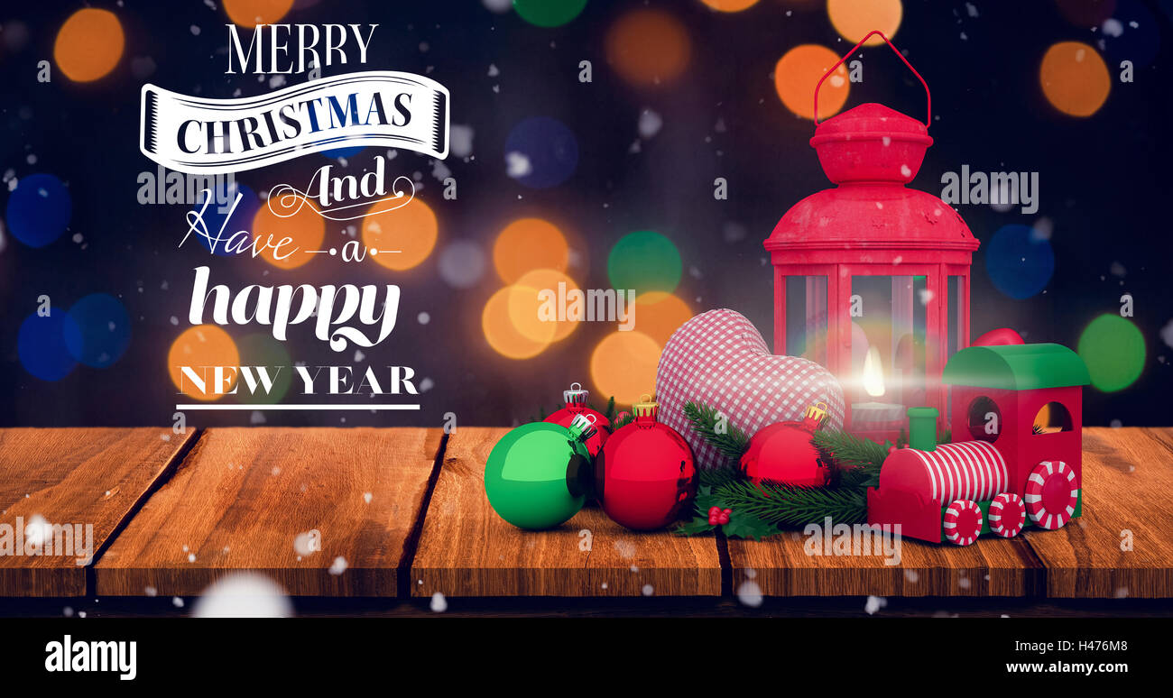 Merry Christmas message Stock Photo - Alamy