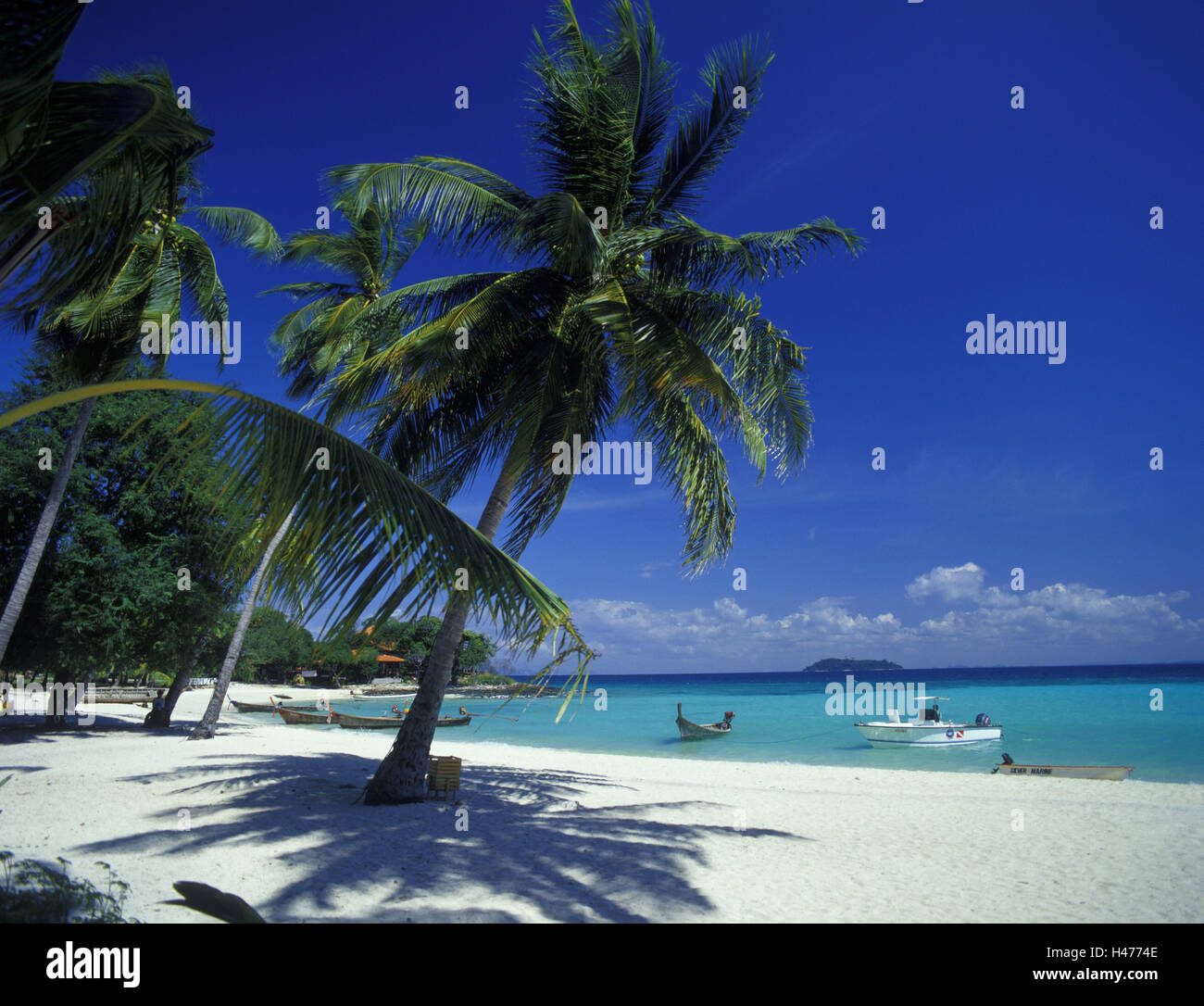 Thailand, Phi Phi Iceland, island Phi Phi Don, Tong Cape, palm beach Stock  Photo - Alamy
