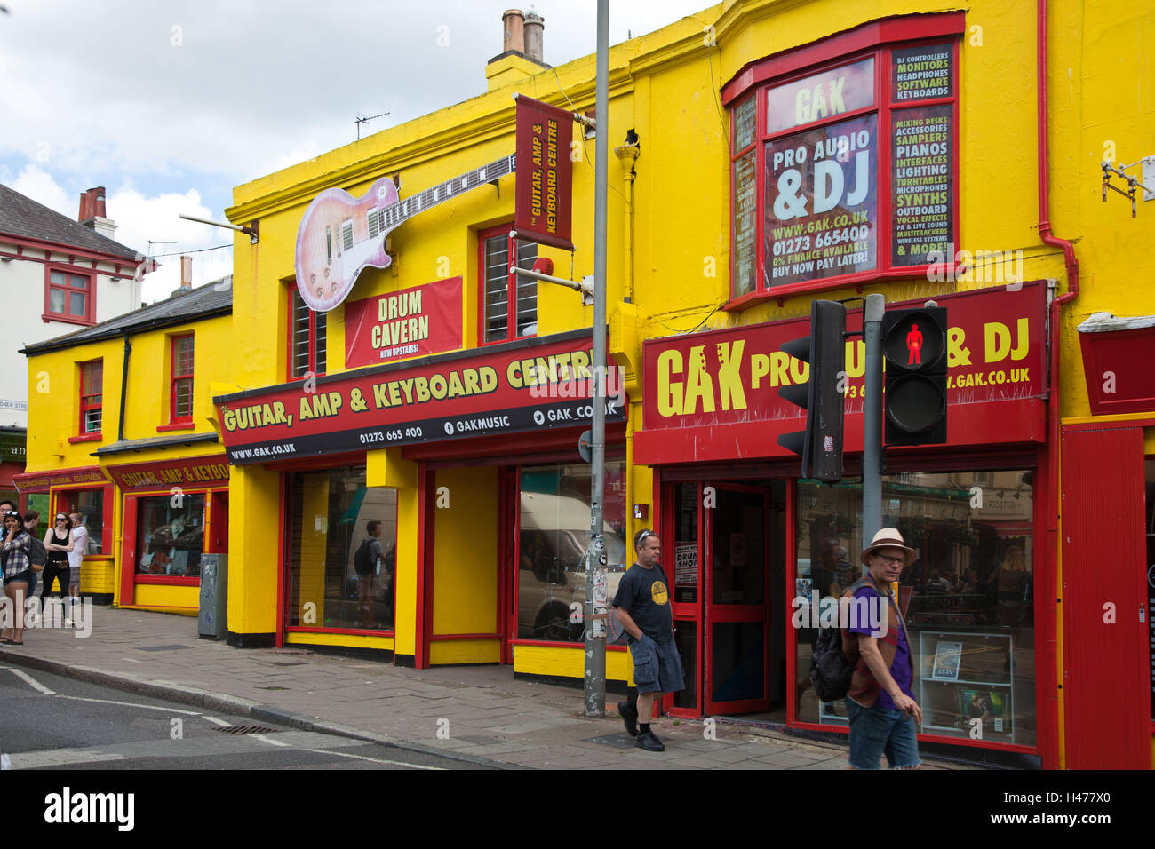 Guitar shop in North Road in Brighton, UK Stock Photo: 123091080 ...