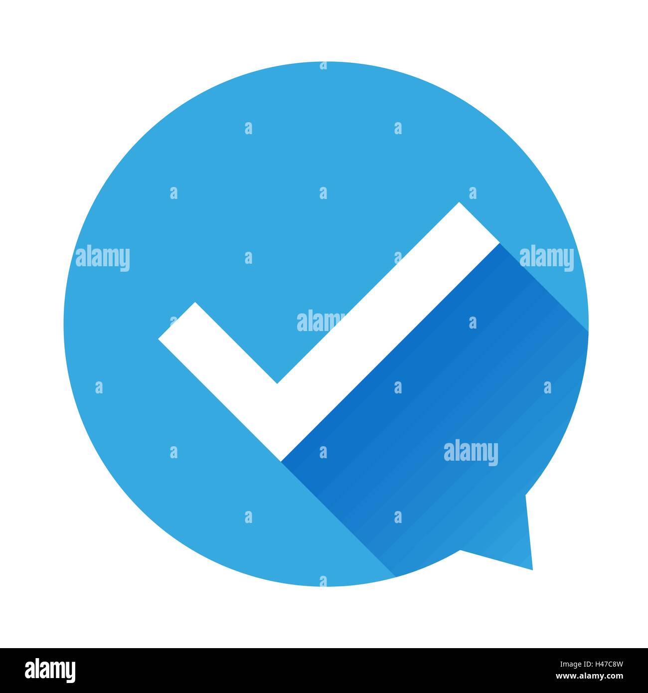 Check mark icon vector Stock Vector Image & Art - Alamy
