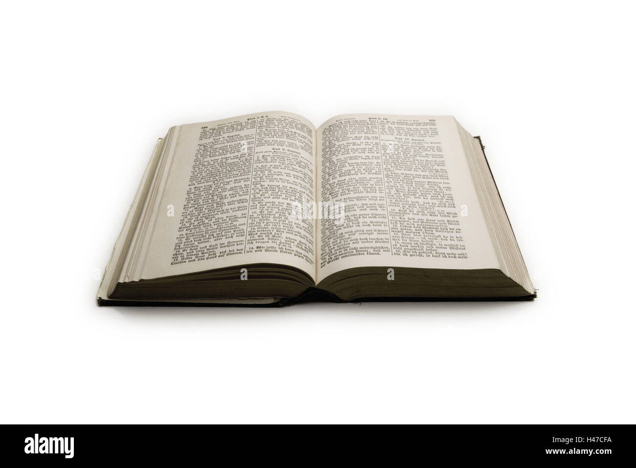 Bible, opened, cut out Stock Photo