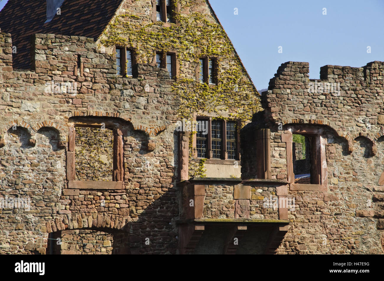 Heidelberg, glove home, water castle deep castle, Baden-Wurttemberg, Germany, Stock Photo