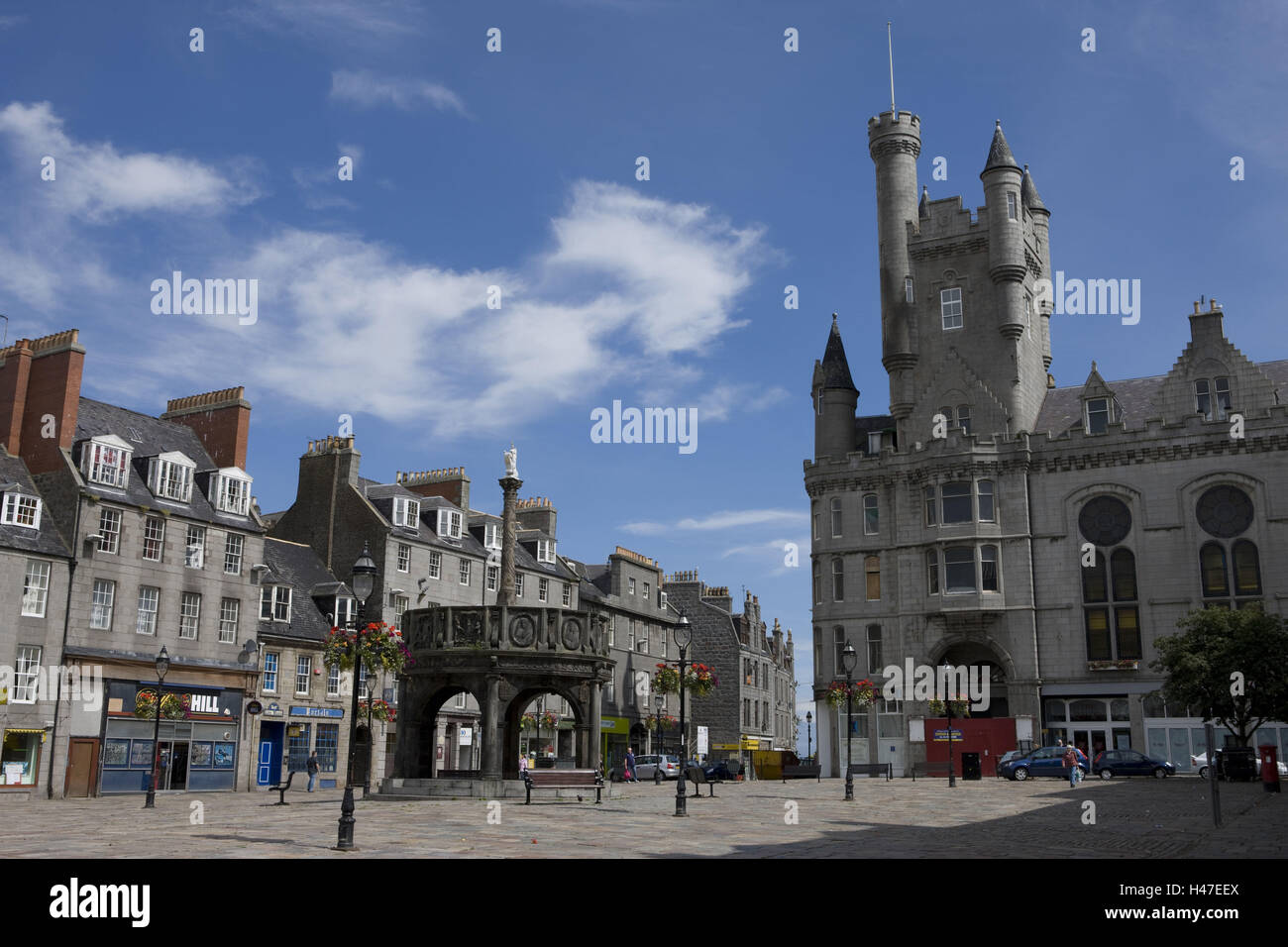 Scotland, Aberdeen, Castlegate, Stock Photo