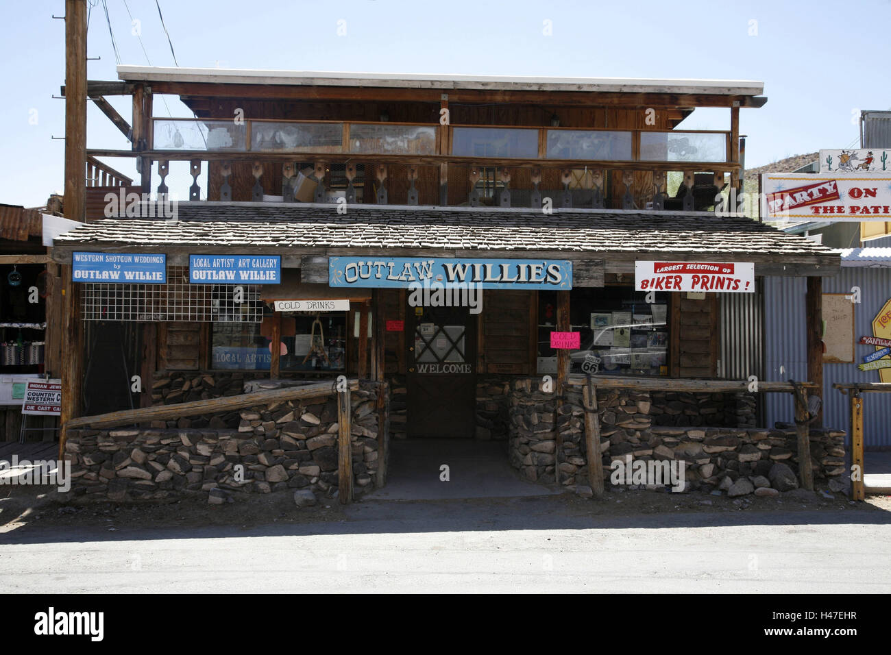 The USA, Arizona, Oatman, route 66, business Stock Photo Alamy