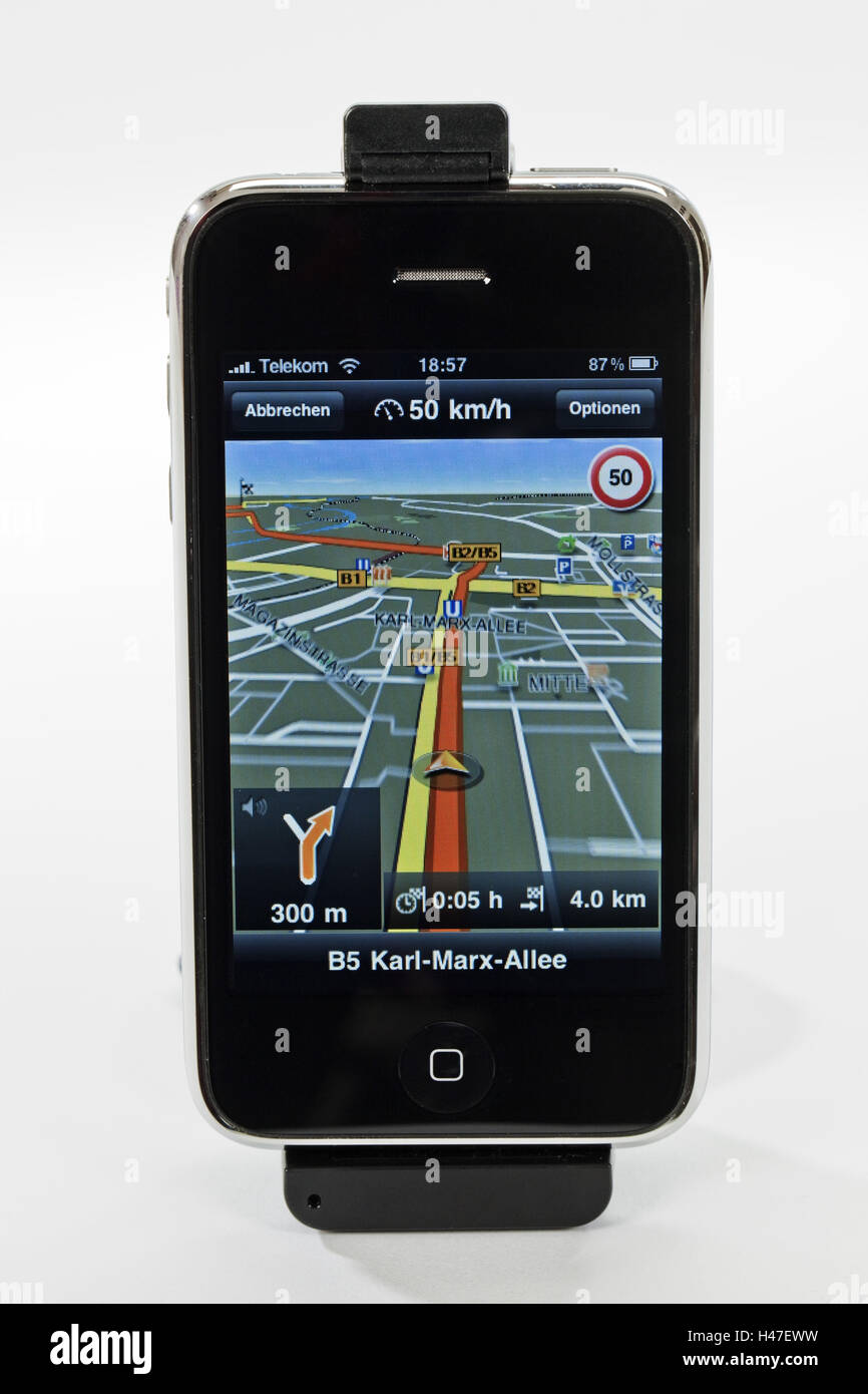 Iphone gps traffic hires stock photography and images Alamy