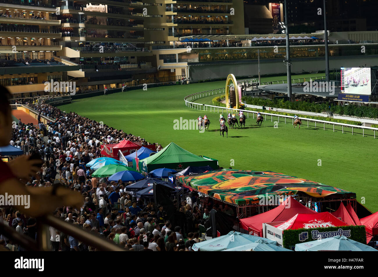 Happy Valley horse racing track, Hong Kong, China Stock Photo Alamy