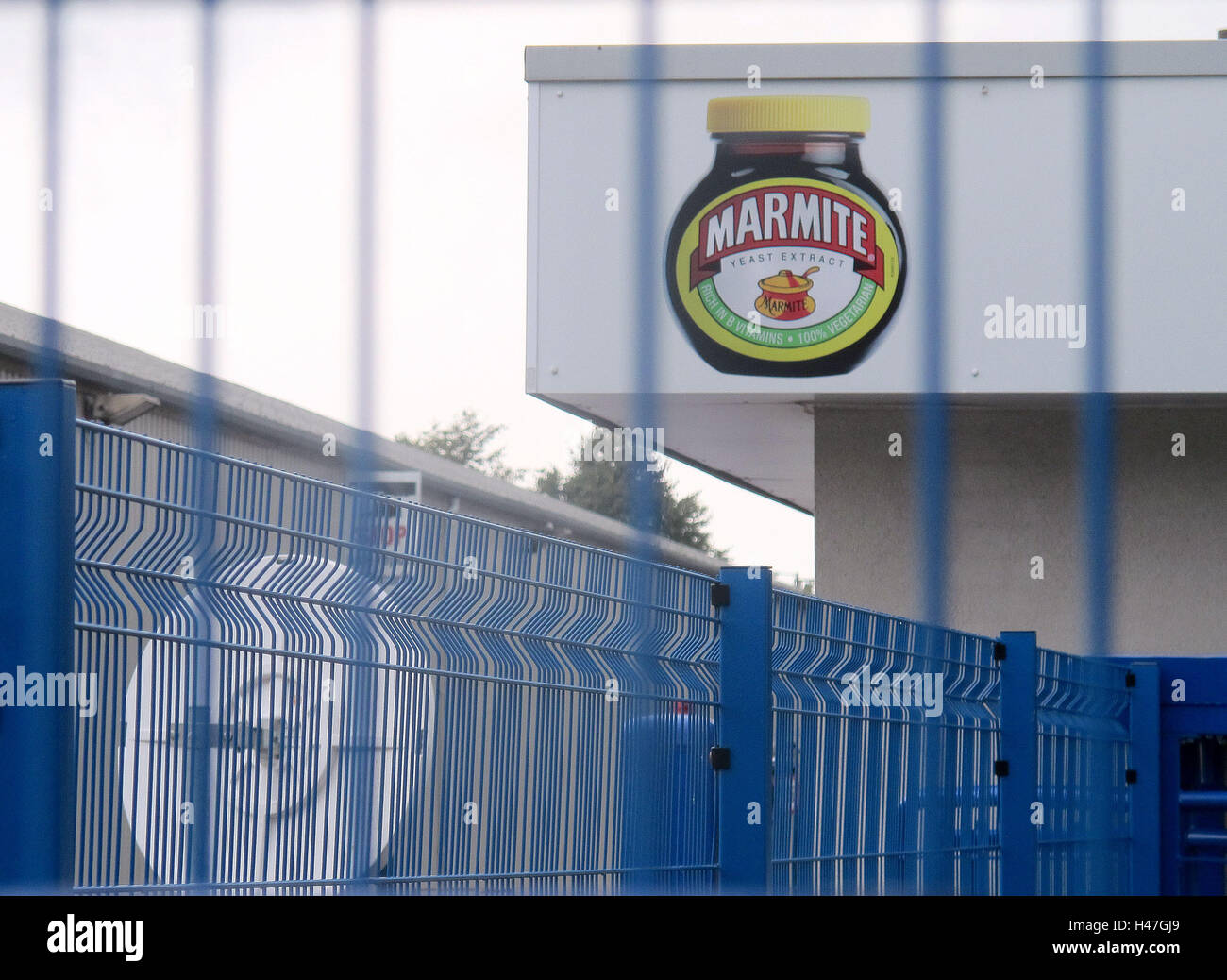 View of the unilever marmite factory in burton on trent hires stock