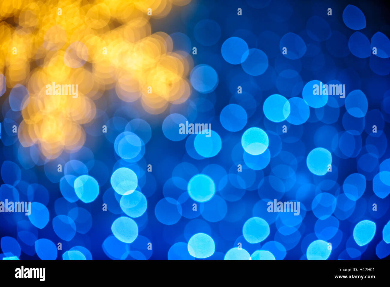 Christmas background whith blurred snowflake and blue lights Stock ...