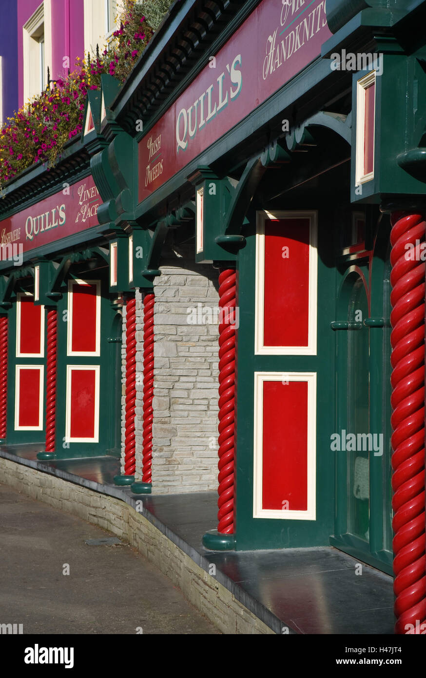 Ireland, Kenmare, business, facade Stock Photo Alamy