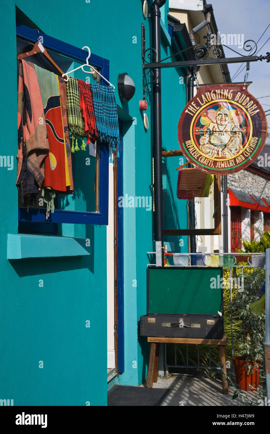 Ireland, Kenmare, business, facade, brightly Stock Photo Alamy