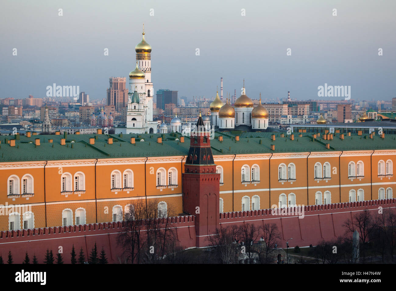Moscow, red space, Kremlin, Arsenal, overview, Stock Photo