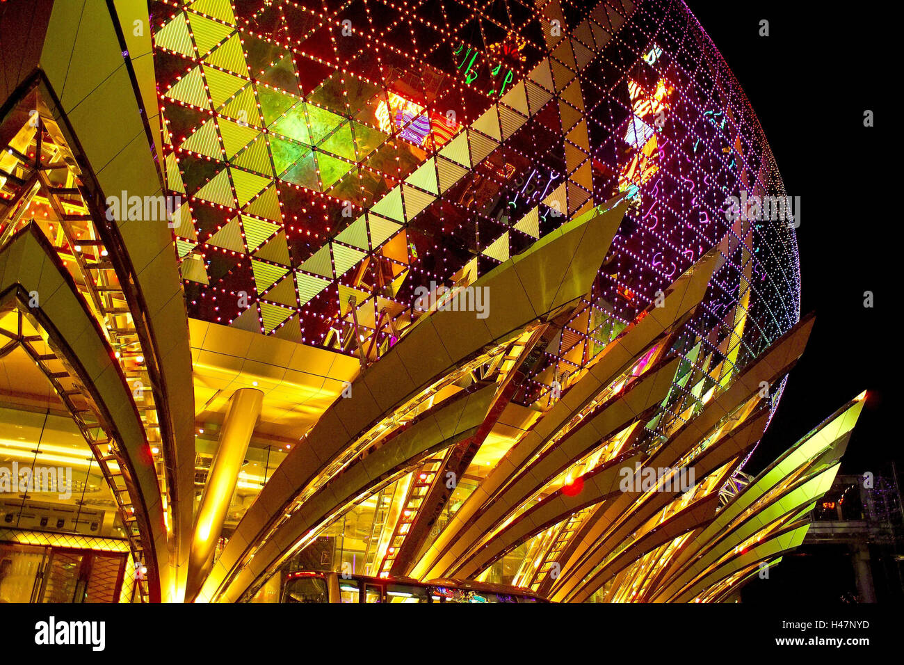 Macao Grand Casino Lisboa Night Lighting China Input