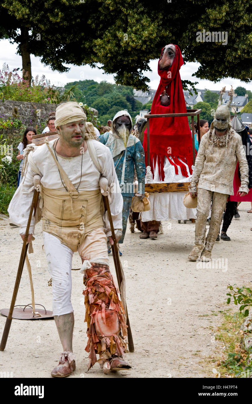 Dinan Fete de Ramparts medieval and jousting festival Stock Photo - Alamy